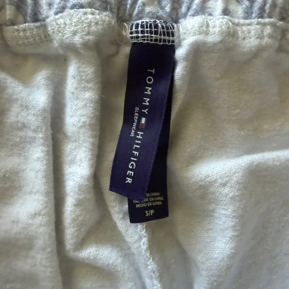 Tommy Hilfiger Womens Blue Paisley Cotton Pajama Pants Sleepwear Size S RX61S052 - Picture 3 of 9